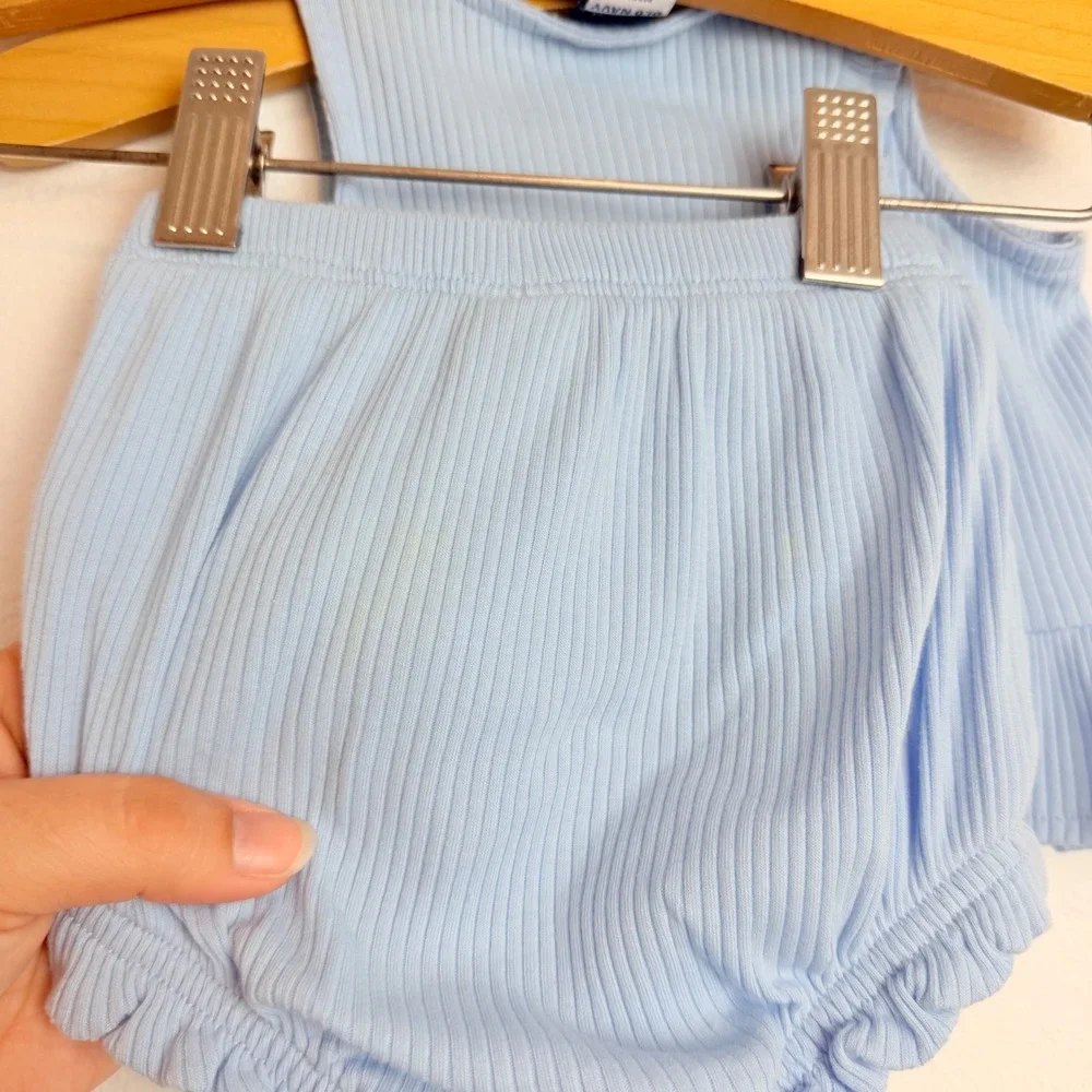 Baby Girl Summer Bundle 3-6M Carter's Old Navy Cat & Jack Romper Sunsuit 4 Sets